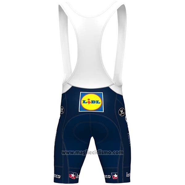 2020 Abbigliamento Ciclismo Deceuninck Quick Step Campione USA Manica Corta e Salopette